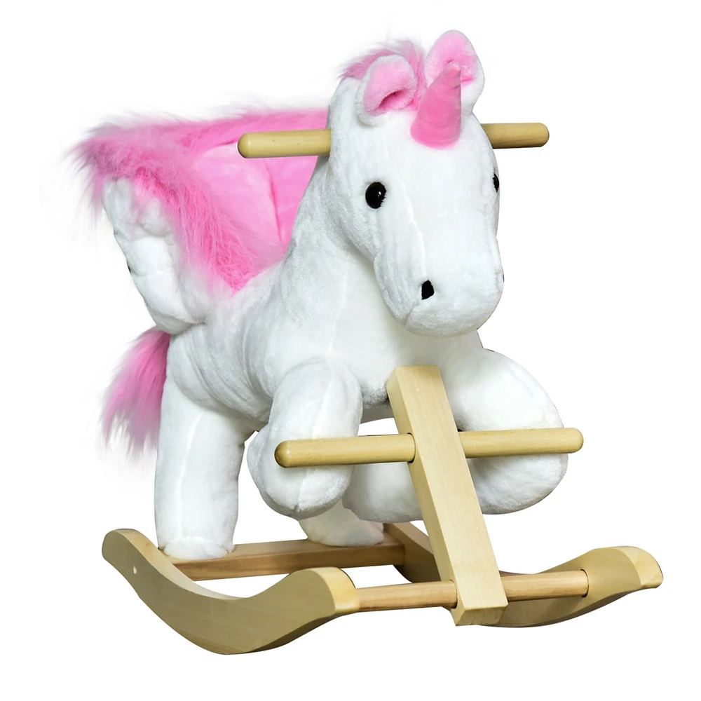 Streamdale Furniture Musical Unicorn Rocking Horse for Kids