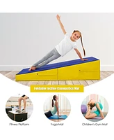 Givimo Tumbling Incline Gymnastics Exercise Folding Wedge Ramp Mat