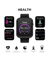 iTouch Air 4 Unisex Black Silicone Strap Smartwatch 46mm