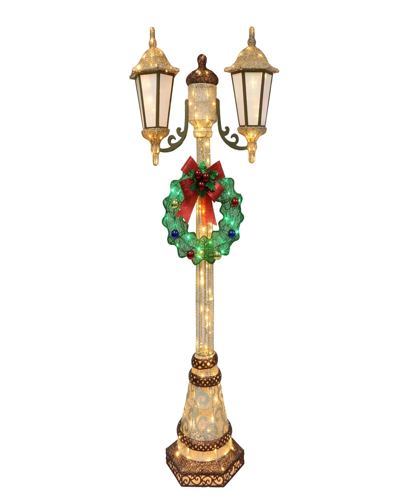 Puleo Lighted Outdoor Lamp Post 72 Inch