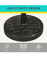 Streamdale Furniture 18" Concrete Umbrella Base for Outdoor Use