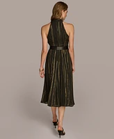 Donna Karan New York Women's Printed Belted A-Line Dress