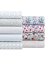 Sunham Microfiber Easy Care Printed -Pc. Sheet Set