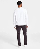 Michael Kors Mens Regular Fit Embossed Logo Sweatshirt Parker Slim Fit Stretch Jeans