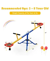 Sugift 360°Rotation Kids Seesaw Swivel Teeter Totter Playground Equipment