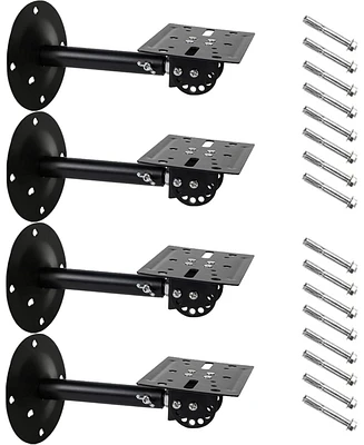 5 Core Speaker Wall Mount Rotatable Angle Universal Large Bookshelf Mounting Bracket 4PCS