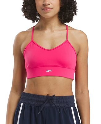 Reebok Women's Workout Ready Tri Back Medium Impact Sports Bra