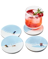 The Cellar Holiday Ceramic Coasters, Set of 4, Created for Macy's