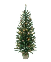 Puleo Pre-Lit Artificial Christmas Tree 4ft