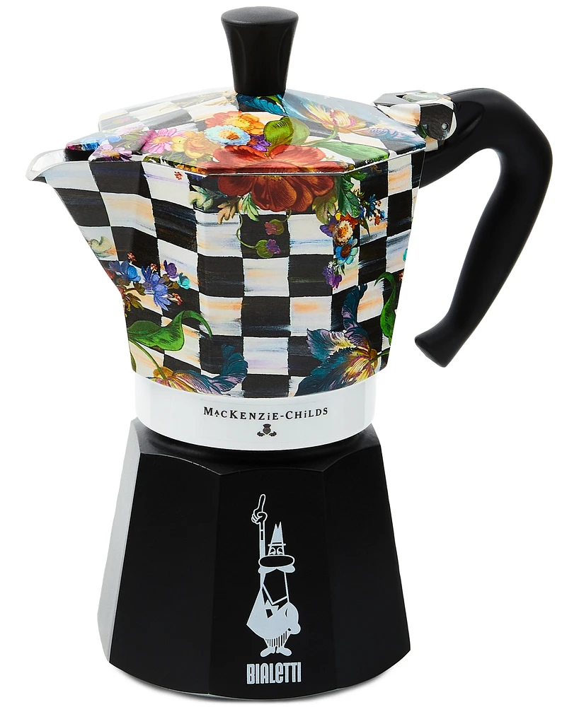 MacKenzie-Childs Courtly Flower Market 6-Cup Bialetti Moka Coffee Pot