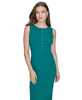 Halston Women's Star-Seamed Sleeveless Sheath Dress