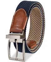 Club Room Men's Stretch Reversible Woven Belt, Exclusively at Macy's