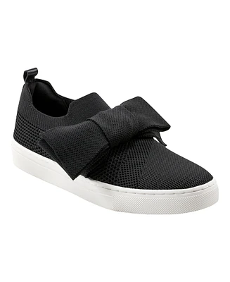 Bandolino Women's Bryce Bow Knit Slip On Sneakers