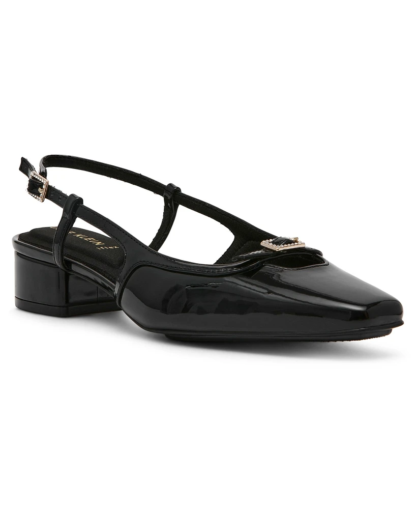 Anne Klein Women's Natalie Snip Toe Slingback Flats