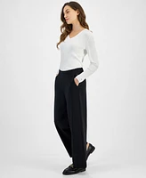 Tommy Hilfiger Women's Wide-Leg Elasticized-Waist Pants