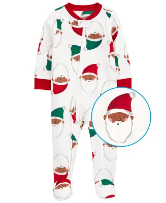 Carter's Baby 1-Piece Santa Fleece Footed Pajamas