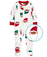 Carter's Baby 1-Piece Santa Fleece Footed Pajamas