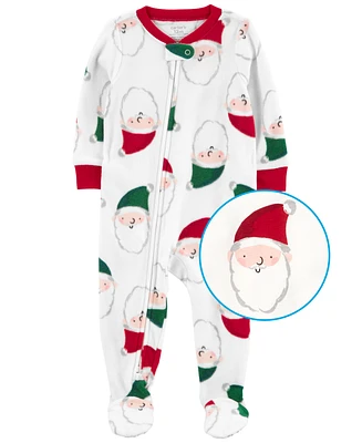 Carter's Baby 1-Piece Santa Fleece Footed Pajamas