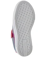 Skechers Toddler Girls Twinkle Toes: Sparks - Sequin Party Light-Up Fastening Strap Casual Sneakers from Finish Line