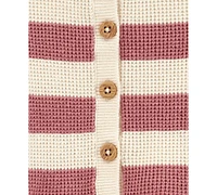 Carter's Baby Girls Striped Cardigan & Joggers