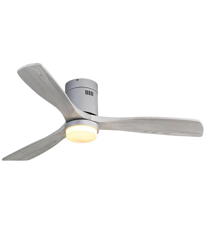 Sofucor 52" Low Profile Ceiling Fan with Lights