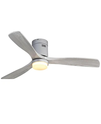 Sofucor 52" Low Profile Ceiling Fan with Lights