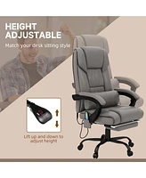 Streamdale Furniture High Back Vibration Massage Office Chair with 6 Points Remote