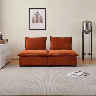 Simplie Fun Modern 2-Seater Sofa for Living Room: Comfort and Style