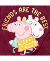 Peppa Pig Pullover Long Sleeve Graphic T-Shirt & Leggings Toddler| Child Girls