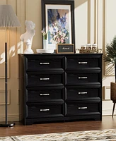 Streamdale Furniture 8-Drawer Dresser Chest with Metal Pulls