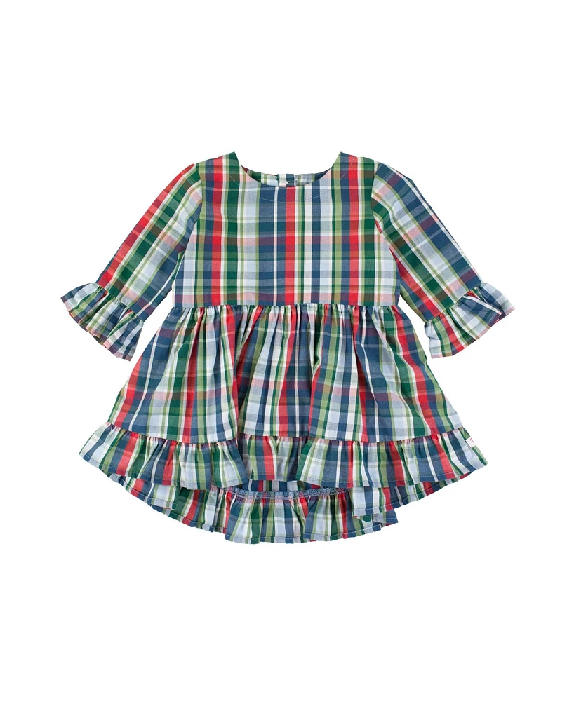 RuffleButts Baby Girls Baby High Low Ruffle Tunic