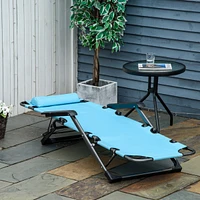 Streamdale Furniture Folding Chaise Lounge: 2-in-1 Tanning & Pool Chair