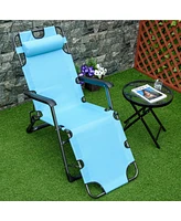 Streamdale Furniture Folding Chaise Lounge: 2-in-1 Tanning & Pool Chair