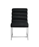 Inspired Home Maja Velvet Armless Dining Chair