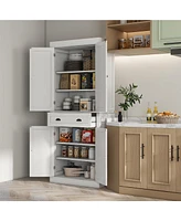 Streamdale Furniture Freestanding Kitchen Pantry Cabinet with Storage