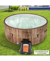 Skonyon 1350W Electric Heater Pump with Touch Panel and Led Display-Black