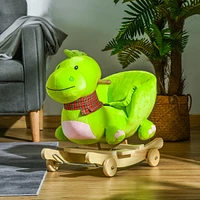 Streamdale Furniture Interactive Plush Dinosaur Rocking & Riding Toy