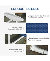 Folding Chaise Lounge: Outdoor Sun Lounger with Adjustable Backrest