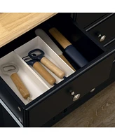 Black Sideboard Buffet with Adjustable Shelves