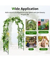 Givimo Garden Arch Arbor Trellis Patio Plant Stand Rack Archway-Black