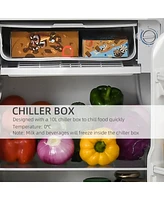 3.2 Cu.Ft. Mini Fridge with Freezer, Adjustable Thermostat