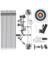 Yescom Compound Bow Adjustable Draw Weight 70 Lbs Adult Professional Hunting bow Practice Arrow Archery