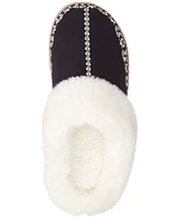 Isotoner Signature Women's Clara Faux-Fur-Trim Clog Slippers