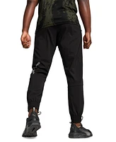 Puma Men's Train All Day Big Cat Woven Logo Pants - Black