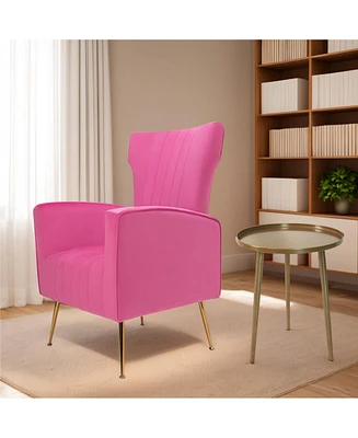 Simplie Fun Elegant Accent Chair with Table and Sofa