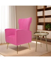 Simplie Fun Elegant Accent Chair with Table and Sofa