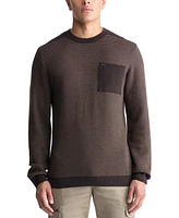 Buffalo David Bitton Men's William Striped Knit Pullover Crewneck Sweater