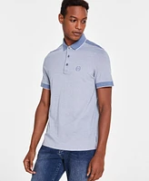 A|X Armani Exchange Men's Cotton Heathered Pique Polo