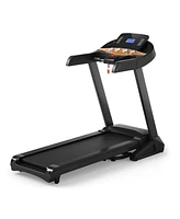 Sugift 3.75HP Electric Folding Treadmill with Auto Incline 12 Program App Control