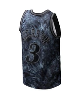 Mitchell & Ness Men's Allen Iverson Black Philadelphia 76ers Hardwood Classics 1997/98 Tie-Dye Swingman Jersey